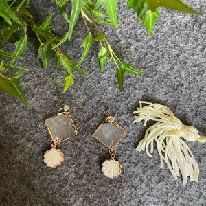 Capiz shell earrings